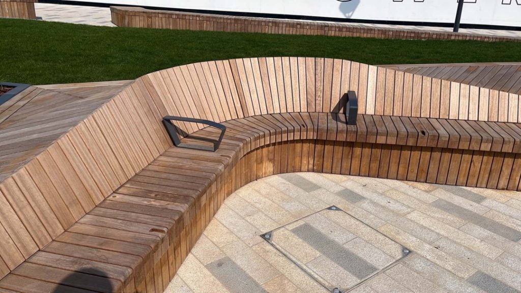 Wooden street furniture